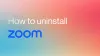 How to uninstall Zoom